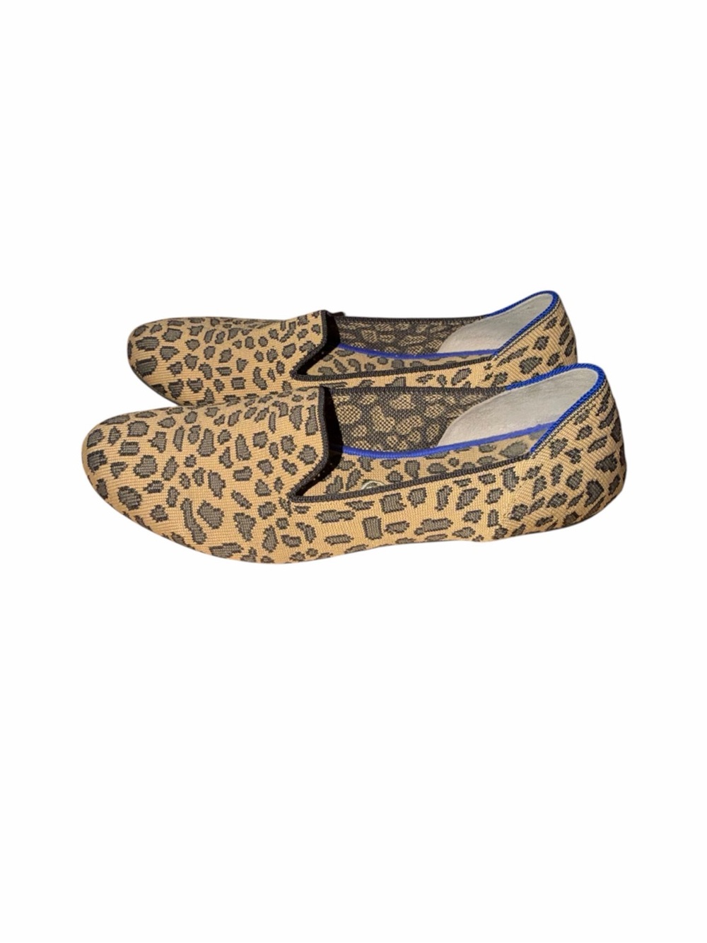 Rothy’s The Loafer Leopard Print Slip-On Brown Black Size 11